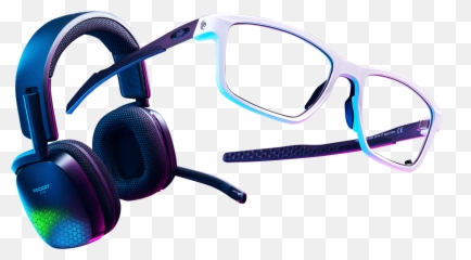 Roccat Headset - Compatible Gaming Glasses by Oakley png