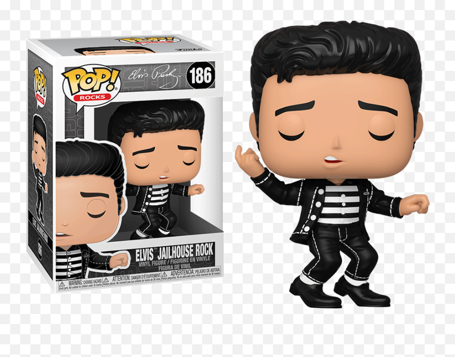 Funko Pop Elvis Jailhouse Rock 186 - Funko Pop Elvis Jailhouse Rock Png,Elvis Icon