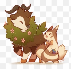 My Pokésonas 3c Skiddobe And Furret Cute Pokemon - Cartoon Png,Cute Pokemon Png
