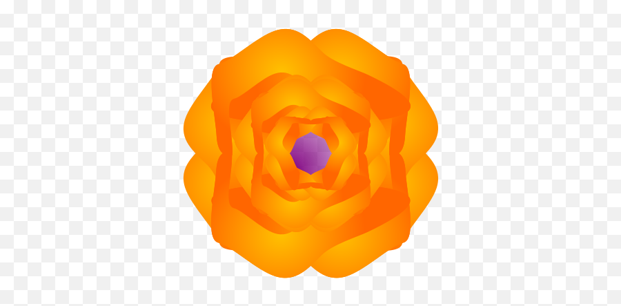 Orange Flower Png Clip Art Transparent - Garden Roses,Small Flower Icon