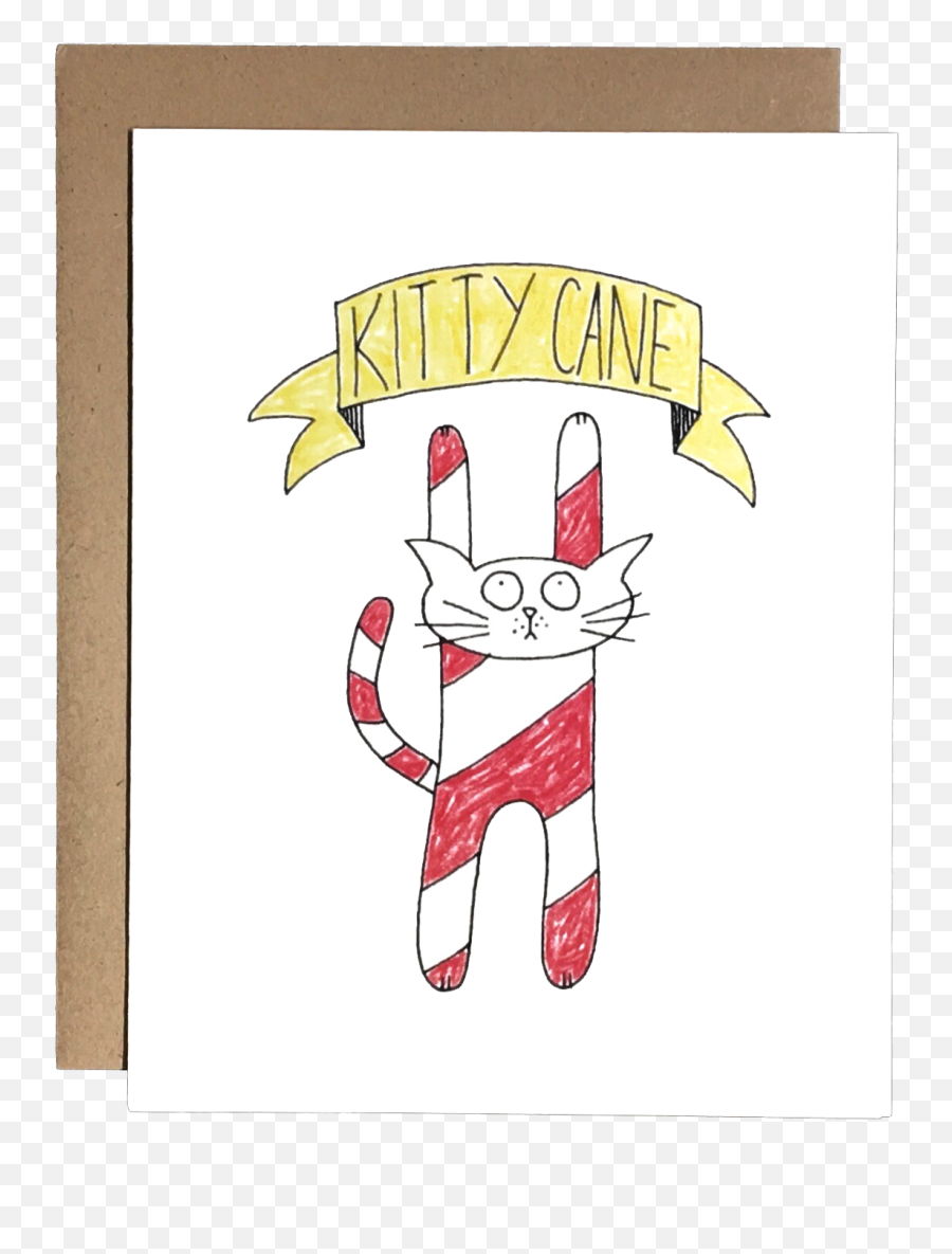Kitty Cane U2014 Chateau Blanche Design - Cartoon Png,Cane Png