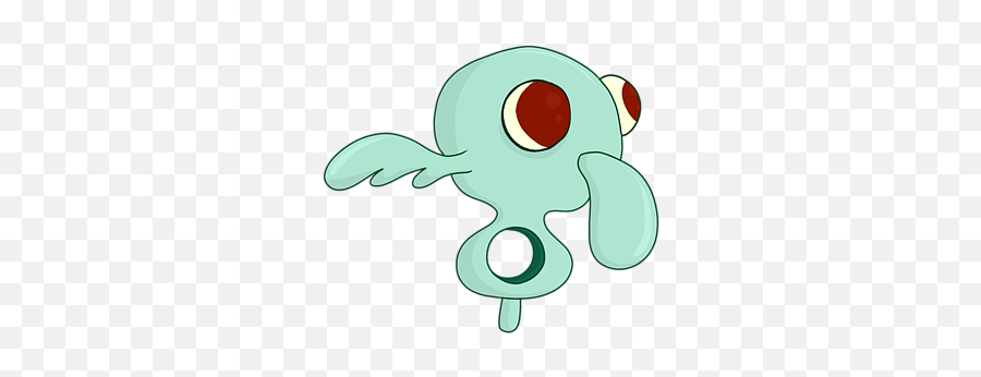 Squidward In Repose Greeting Card - Illustration Png,Squidward Png