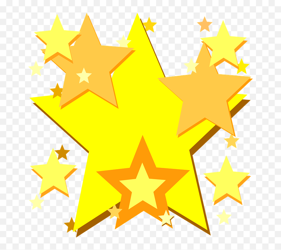 Yellow Stars Clipart Transparent Png - Big Yellow Star,Yellow Stars Png