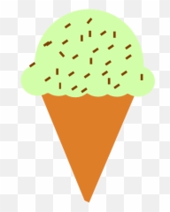 Ice Cream Cone Clipart Of 4 - WikiClipArt Cream Cone Clipart Green png