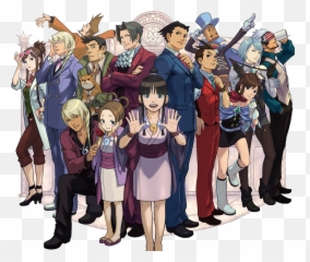 Japanese Ace Attorney Fans Reveal Their Favorite Lawyer - Ace Attorney Characters Png,Ace Attorney Logo