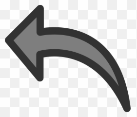 How To Set Use Undo Symbol Clipart - Curved Arrow Transparent Background png