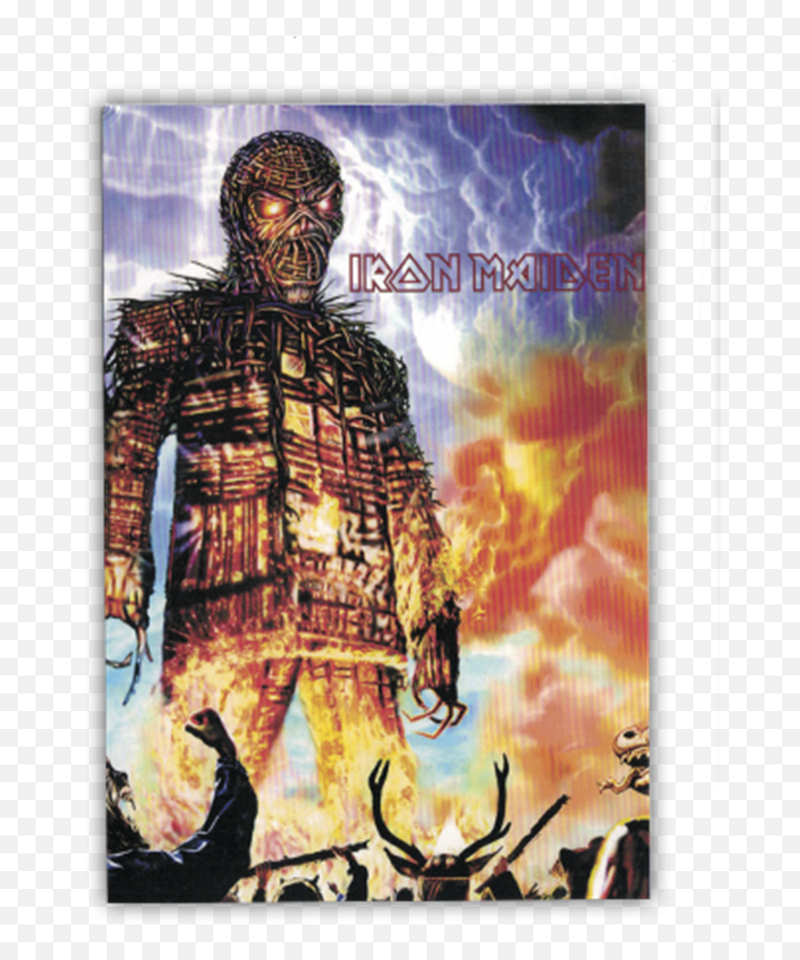 Wicker Man Postcard By Iron Maiden - Eddie Iron Maiden Wicker Man Png,Iron Maiden Png