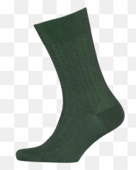 Coloured Socks - Bottle Green Sock Png,Socks Png