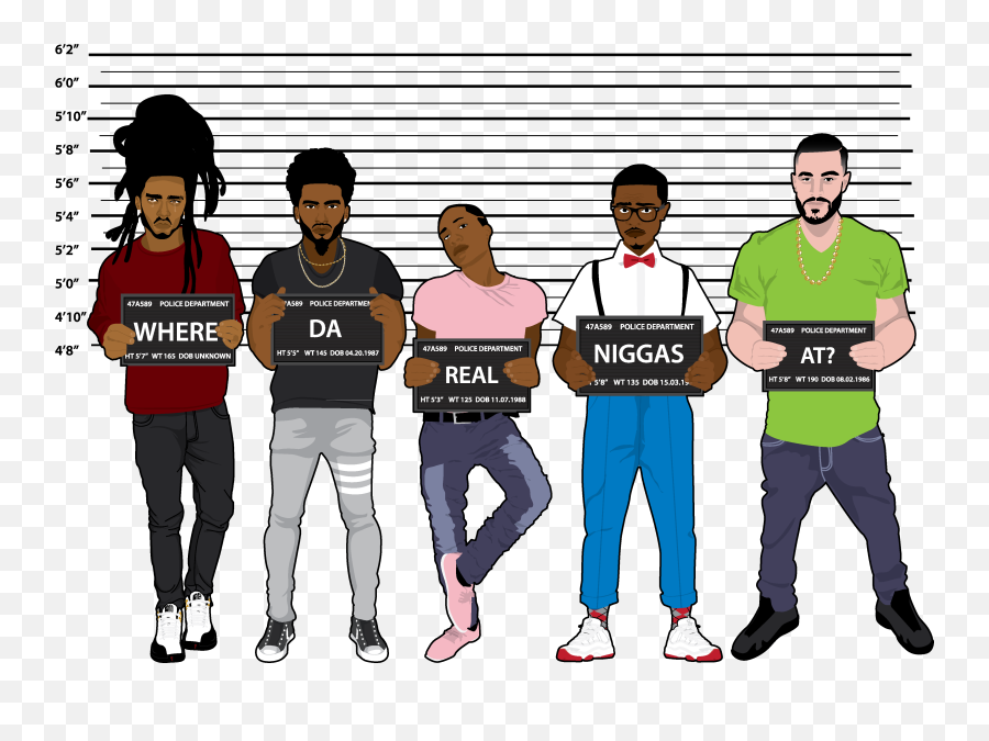 Police Line Up - Cartoon Transparent Cartoon Jingfm Illustration Png,Kendrick Lamar Png