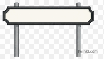 British Street Sign Road Blank Ks2 Illustration - Twinkl Name png