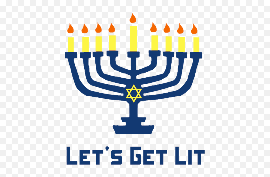 Get Lit Menorah Hanukkah - Hanukkah Png,Hanukkah Png