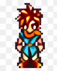 I Upscaled Cronou0027s Sprite 6 Times Using Waifu2x And This Is - Chrono Trigger Crono Sprite Png,Chrono Trigger Logo