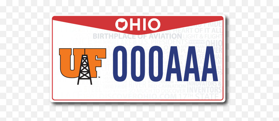Oiler License Plate - New Ohio License Plates Png,License Plate Png