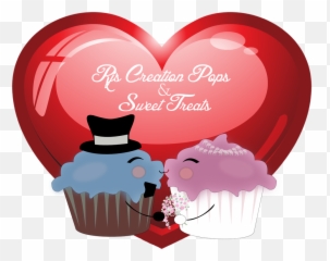 Cupcake - Heart 3d Png