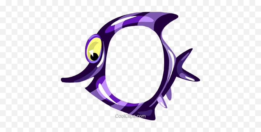 Cartoon Tropical Fish Frame Royalty Free Vector Clip Art - Fish Clipart Png Frame,Cartoon Fish Png