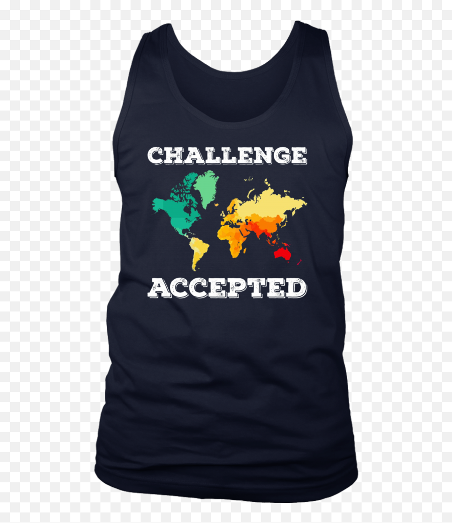 Challenge Accepted Map T Shirt - World Map Png,Challenge Accepted Png