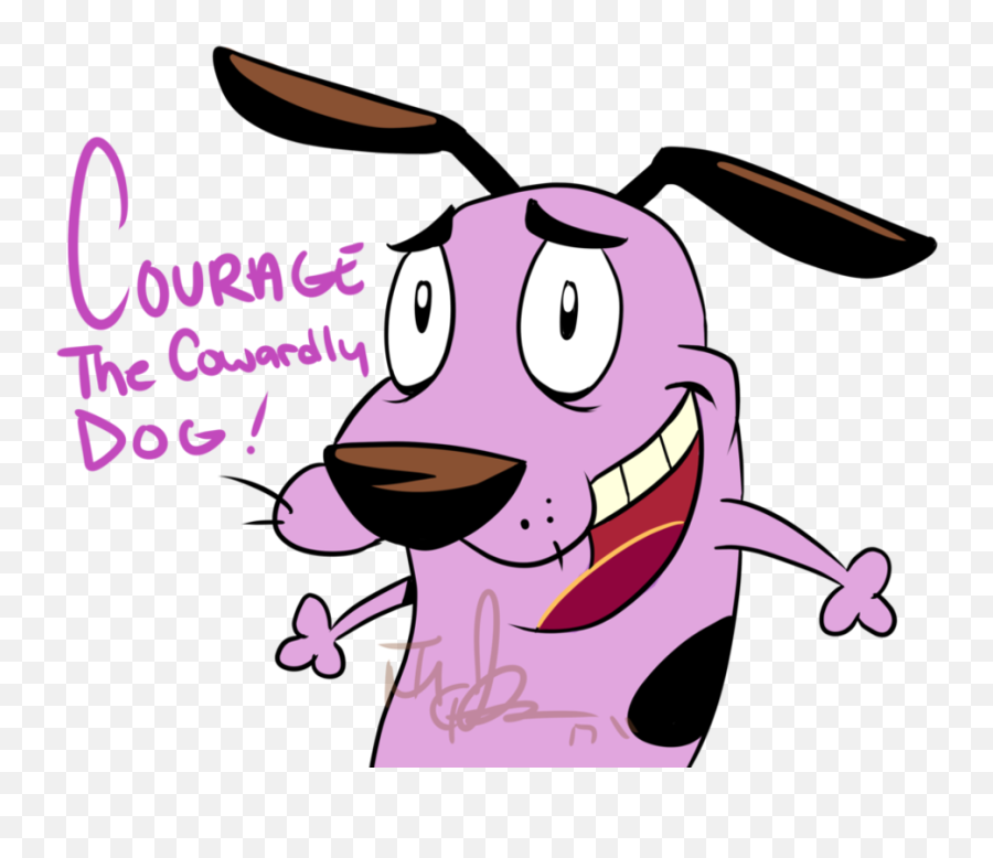 Courage The Cowardly Dog By Themadcheshirefox - Fur Courage Dog Cartoon Png,Courage The Cowardly Dog Png