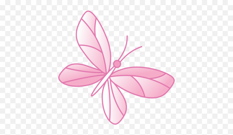 light pink butterfly clipart