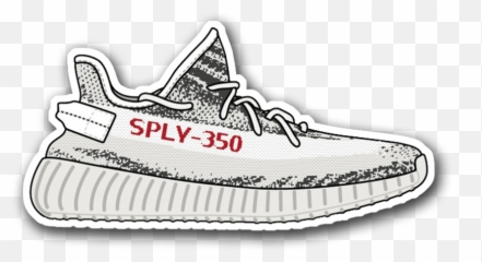 Yeezy Boost Zebra - Yeezy Clipart Png,Yeezys Png