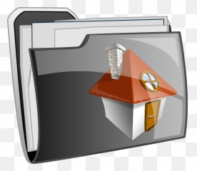 File Folder Gray - Free vector graphic on Pixabay Icon Png House