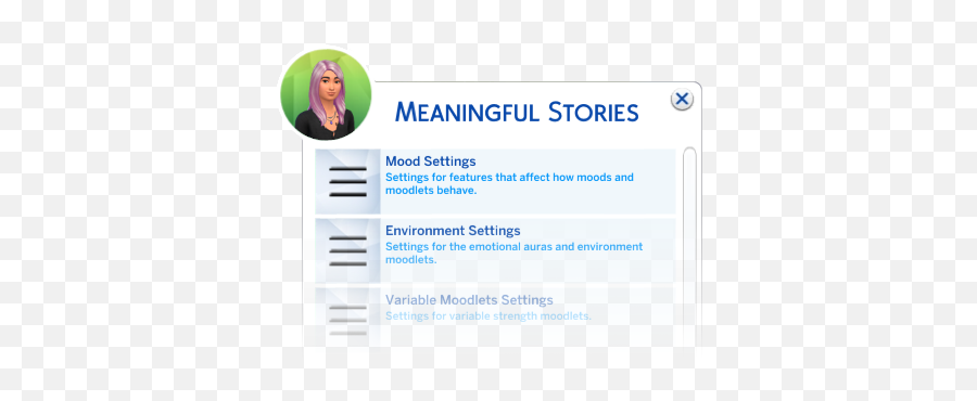 Meaningful Stories For The Sims 4 - Sims 4 Story Mod Png,Sims 4 Logo Transparent