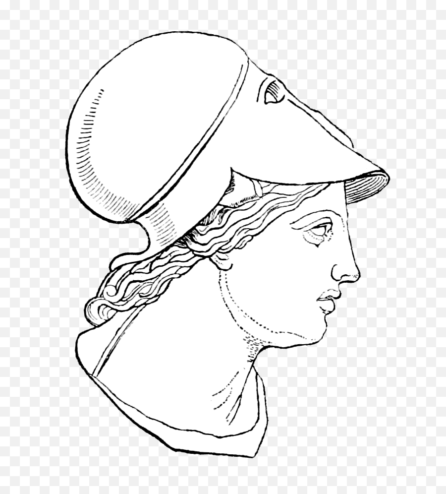 Athena Ri1 - Athena Head Drawing Png,Athena Png