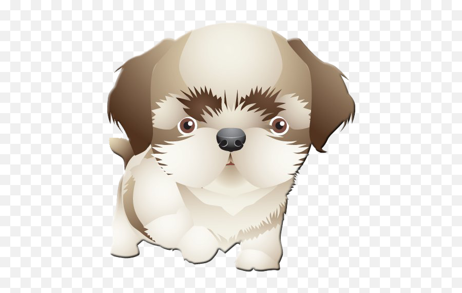 Shih Tzu Png Transparent - Shih Tzu Dog Cartoon Png,Shih Tzu Png