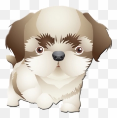 Shih Tzu Png Transparent - Shih Tzu Dog Cartoon Png,Shih Tzu Png