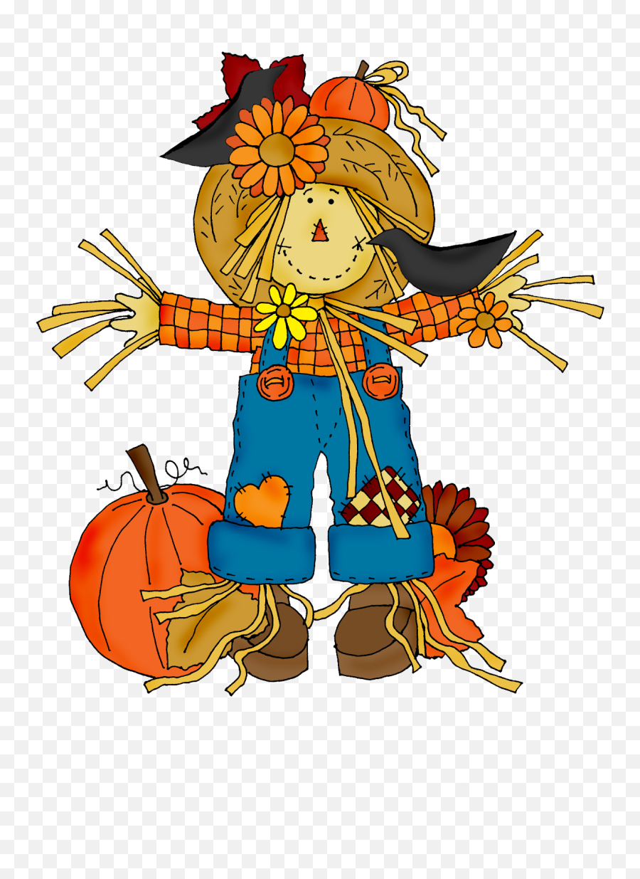October Clipart Scarecrow Transparent - Espantalho Festa Junina Desenho Png,Scarecrow Transparent