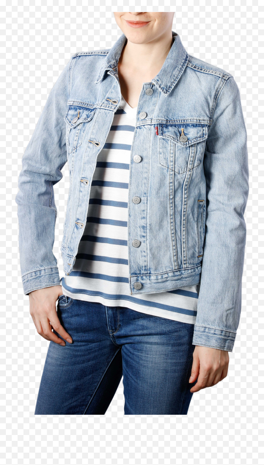 Leviu0027s Original Trucker Jacket All Yours - Levi Original Trucker Jacket Womens All Yours Light Washed Png,Icon Women Jacket