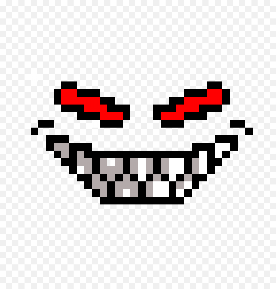 Pixilart Scary Face By Transparent - Scary Face Pixel Art Png,Flowey Png