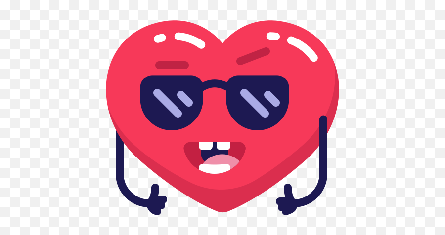 Heart Sunglasses Cool Love Emoji Emo Free Icon Of Mr - Cool Icons Png,Sunglasses Icon