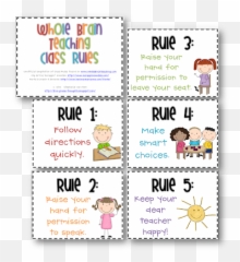 Whole Brain Teaching Rules Signs - png