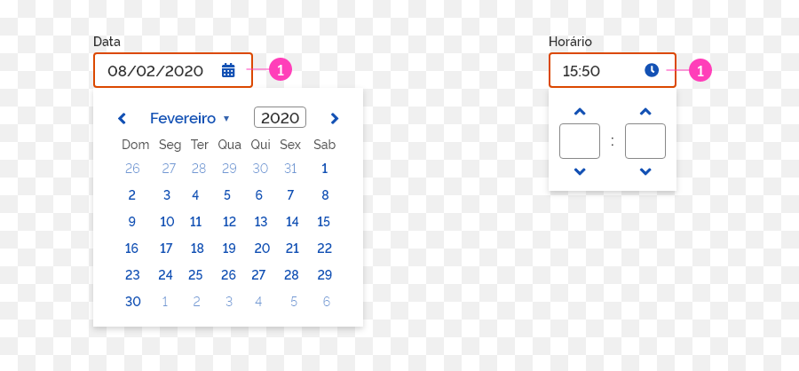 Design System Do Governo Federal - Dot Png,Datetimepicker Icon