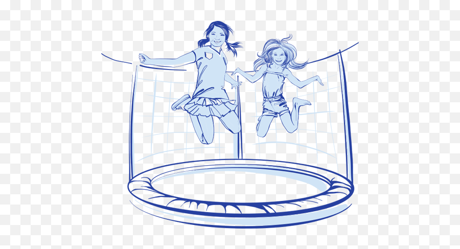 Dubai Dolphinarium Trampoline - Jumping On A Trampoline Drawing Png,Trampoline Png