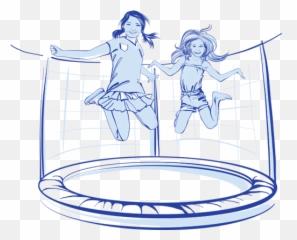 Dubai Dolphinarium Trampoline - Jumping On A Trampoline Drawing Png,Trampoline Png