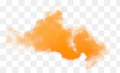 Orange Cloud Transparent Background - Clouds Png