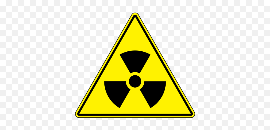 Yellow Radioactive Floor Sign Graphic Products - Radioactive Symbol Png,Warning Icon 16x16