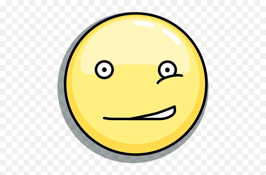 Telegram Sticker From Emojikant Pack - Wide Grin Png,Neutral Face Icon