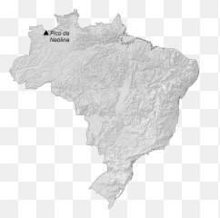Map Of Brazil - GIS Geography Land png
