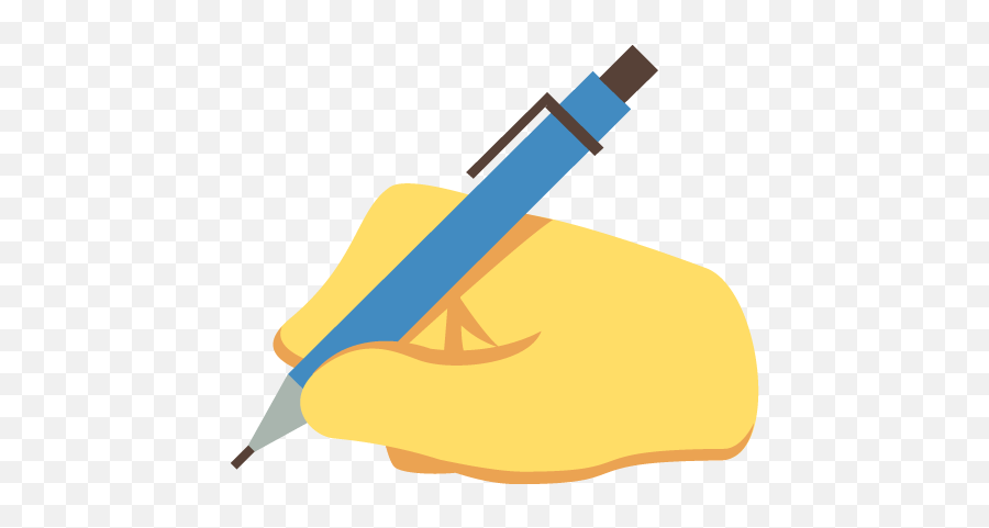 Writing Hand Emoji Emoticon Vector Icon Ai Eps Svg Png