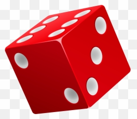 Dice Red Transparent Png Clipart Free - Black