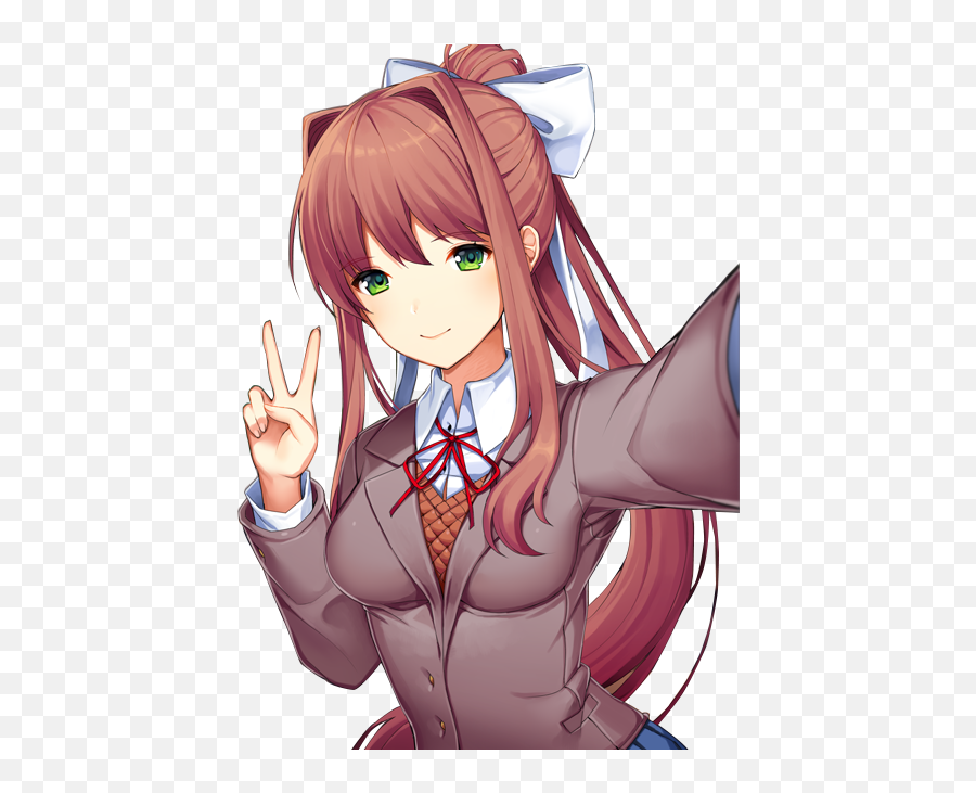 Gachaeyebrows U0026 Similar Hashtags Picsart - Doki Doki Literature Club Monika Png,Ddlc Monika Icon