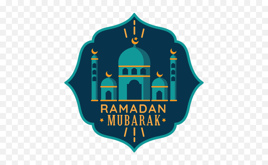Ramadan Mubarak Crescent Mosque Star - Transparent Ramadan Kareem Sticker Png,Star Design Png