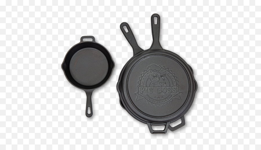 Pit Boss 12in Deep Cast Iron Lid And 10in Skillet - Frying Pan Png,Skillet Png