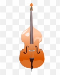 Double Bass Stringed Instrument - Transparent png