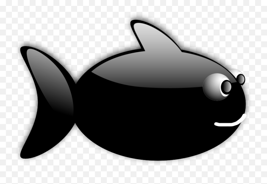 Fish Clipart Vector Clip Art Online - Cartoon Fish Black Background Png,Cartoon Fish Transparent Background