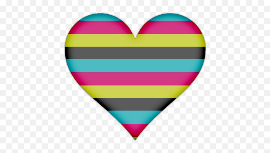 Heart With Thick Horizontal Lines Icon - Striped Heart Png,Horizontal Line Png