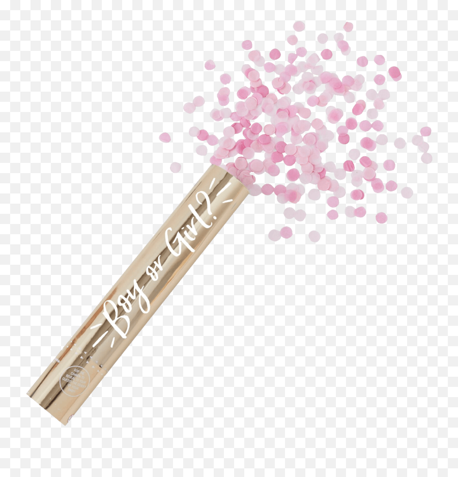 Oh Baby Pink Gender Reveal Confetti Shooter - Baby Boy Gender Reveal Canons Png,Pink Confetti Png