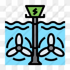 Tidal Power - Clip Art png